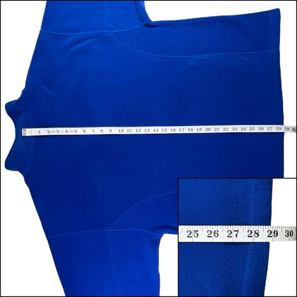 North End Long Sleeve Quarter Zip Pullover Bunny Hug Sweatshirt Pockets Blue - Picture 11 of 13